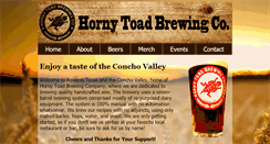 Desktop Screenshot of hornytoadbrewery.com